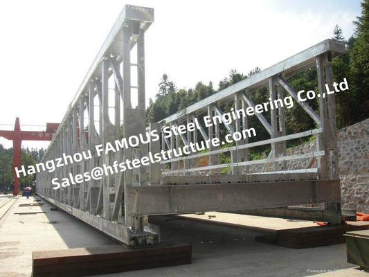 LA CHINE Envergure simple de Constrcuct de pont en acier ferroviaire de Bailey en métal longue pour le client de la Russie fournisseur