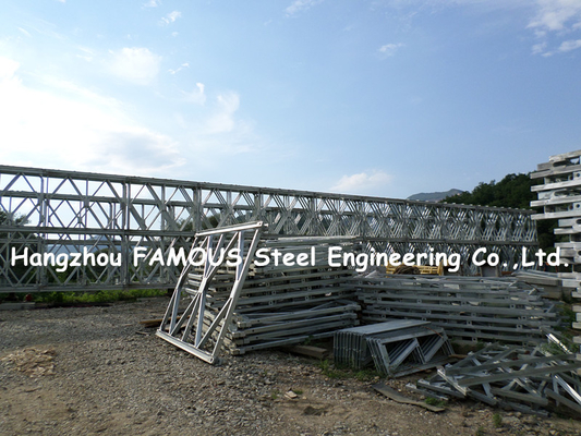 LA CHINE Mabey a galvanisé le Decking permanent portatif de structure métallique de Bailey de pont en acier fournisseur