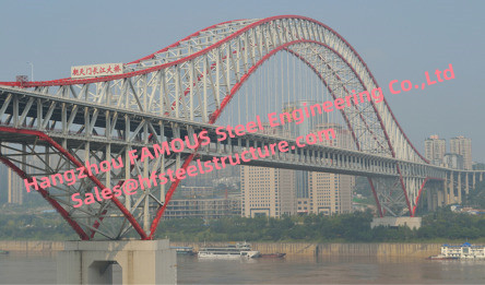 LA CHINE Pont suspendu ferroviaire de fil de route, cadres modulaires de pont suspendu de voûte à double fonction fournisseur