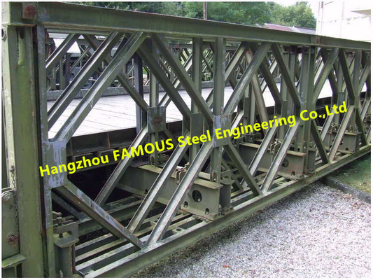 LA CHINE Pont de Bailey en acier de longue envergure, ingénierie en acier modulaire de structure de pont en métal de 3m fournisseur