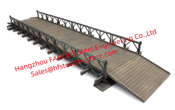 LA CHINE Fabrication faite sur commande d'acier de construction en métal des cadres en acier portatifs de pont fournisseur