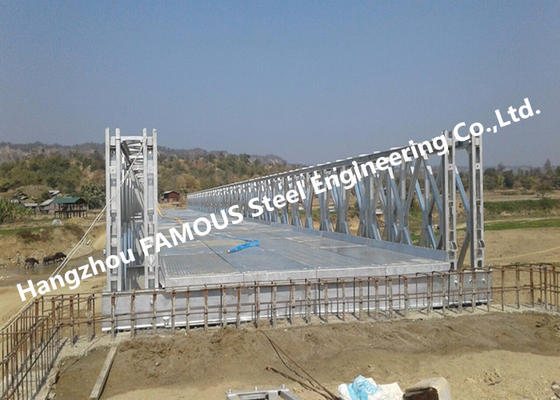LA CHINE Pont de Bailey en acier extérieur galvanisé provisoire de haute performance avec la capacité de charge lourde fournisseur
