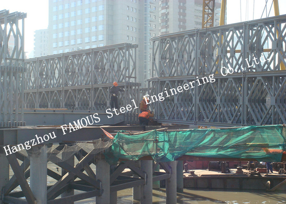 LA CHINE Type pont de plate-forme de rangée du double HD200 de Bailey en acier modulaire levant l'installation dans le site fournisseur