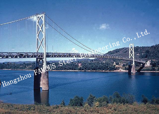 LA CHINE Couvre-câbles croisé structurel en acier préfabriqué de rivière de pont suspendu moderne de Q345b fournisseur