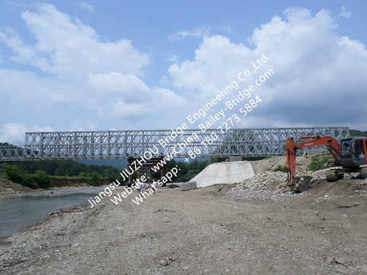 Chine Panneau en acier modulaire de pont de Bailey étayant l'acier provisoire préfabriqué de la location Q345B fournisseur