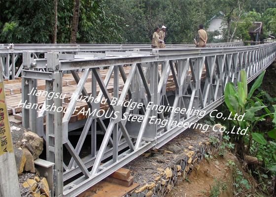 Chine Le pont en acier portatif partie la norme pré machinée de l'assistance technique CE/ASTM en métal fournisseur