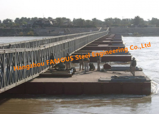 Chine Construction civile pré machinée de ponts de fer portatif en surplus militaire de panneau fournisseur