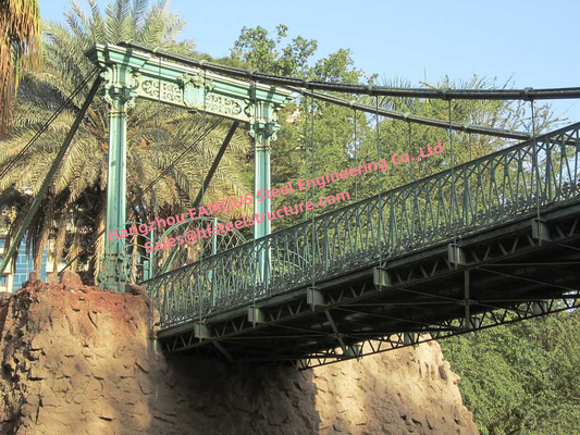 LA CHINE Pont suspendu modulaire en acier grand de corde croisant River Valley provisoire ou permanente fournisseur