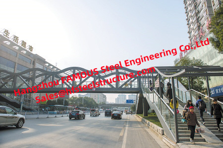 LA CHINE Dessin de magasin de conception de pont en acier de construction de passage supérieur et construction piétonniers de pont en métal fournisseur