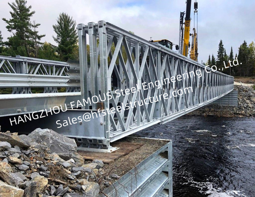 LA CHINE Pont en acier galvanisé préfabriqué portatif, longue protection contre la corrosion à long terme de pont d'envergure fournisseur