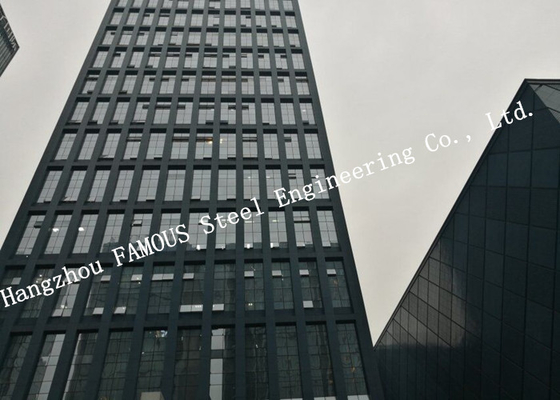 LA CHINE Le double bas-e film argenté de revêtement a glacé les immeubles de bureaux en verre de mur rideau de façade de système de construction bâton fournisseur