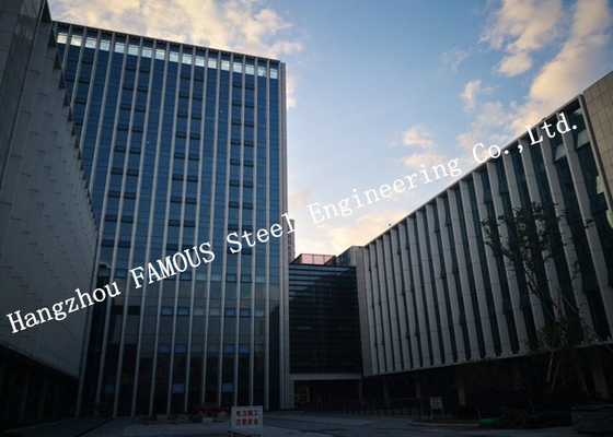 LA CHINE Mur rideau en verre encadrant le bâtiment en acier d'étage multi pour le centre commercial du bureau de CBD fournisseur