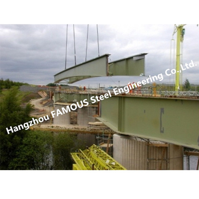 Pont de poutre en acier composite en béton Boîte de structure en acier lourd modulaire fournisseur