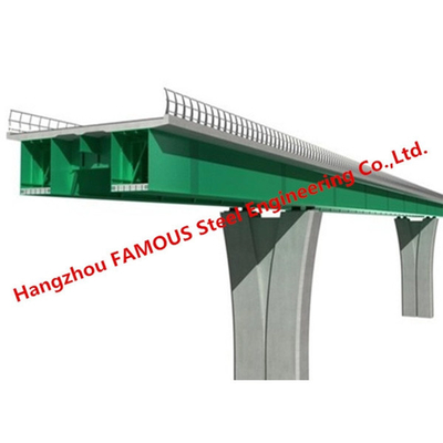 Pont de poutre en acier composite en béton Boîte de structure en acier lourd modulaire fournisseur