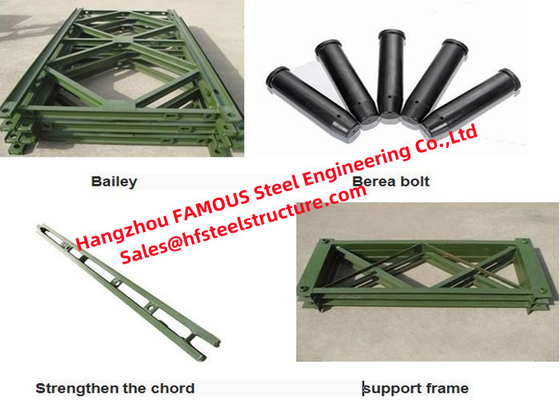 Construction de ponts Bailey ponts pièces modulaires avec longueur personnalisée fournisseur