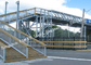 Pont préfabriqué guidé en métal de balustrade de Skywalk de structure métallique de ponts piétonniers de ville fournisseur